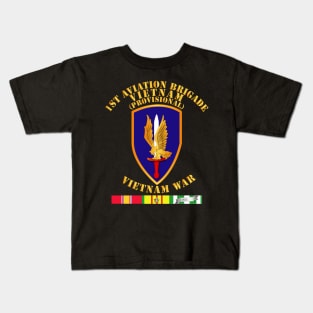 1st Aviation Brigade (Provisional) - Vietnam War w SVC Kids T-Shirt